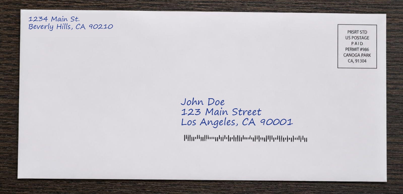 Standard Envelope Style B